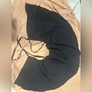 Blackmilk Clothing Denim Circle wraparound skirt. Size Medium